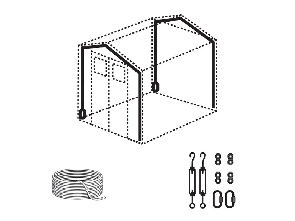 Kit ancrage - Câble de 8 m