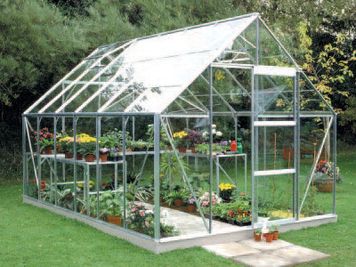 Serre verre Universal 128 - 9.9 m² - 3.84 x 2.57 x 2.4 m