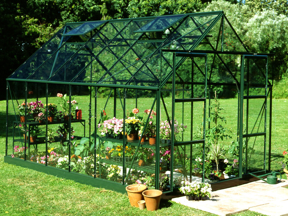 Serre verre Magnum 128 - 9.9 m² - 3.84 x 2.57 x 2.58 m