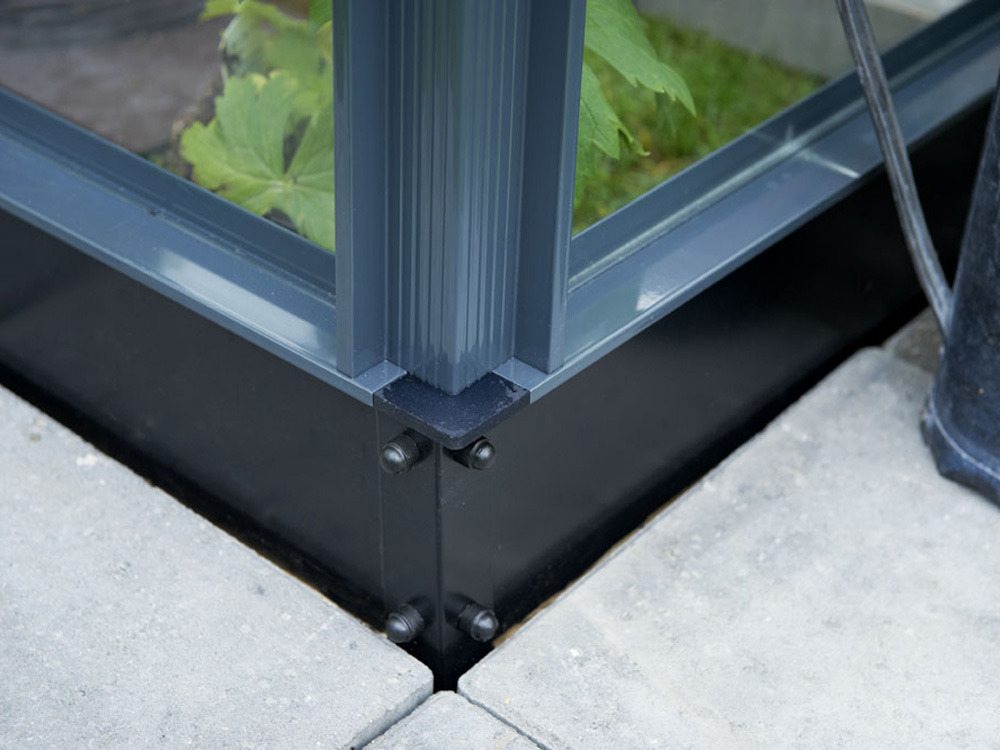 Embase pour serre verre Premium - 13 m²