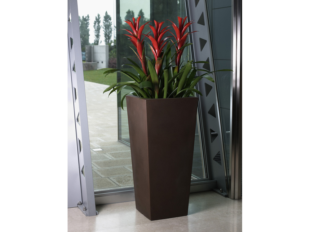 Pot carré Kiam Gloss - 30 x 30 x 47 cm