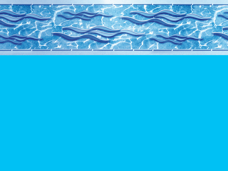 Liner bleu France - frise Ibiza - 75/100e pour piscine Playa