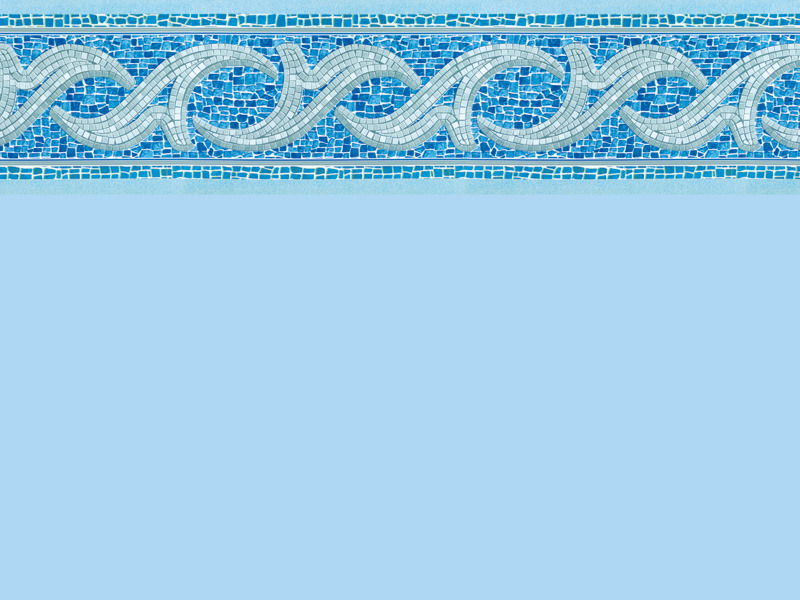 Liner bleu pâle - frise Ipanéma - 75/100e pour piscine Balèares