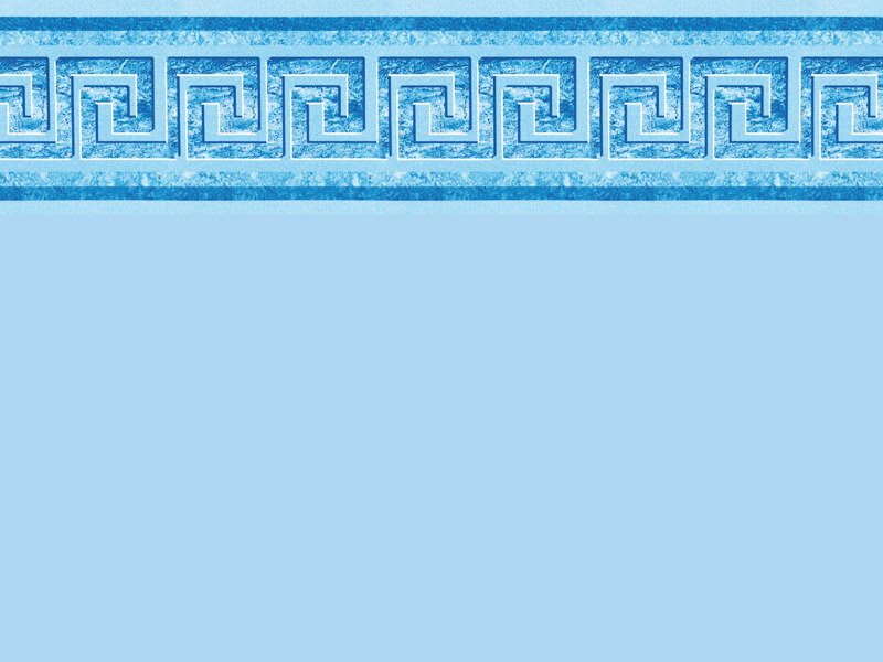 Liner bleu pâle - frise Mykonos - 75/100e pour piscine Balèares