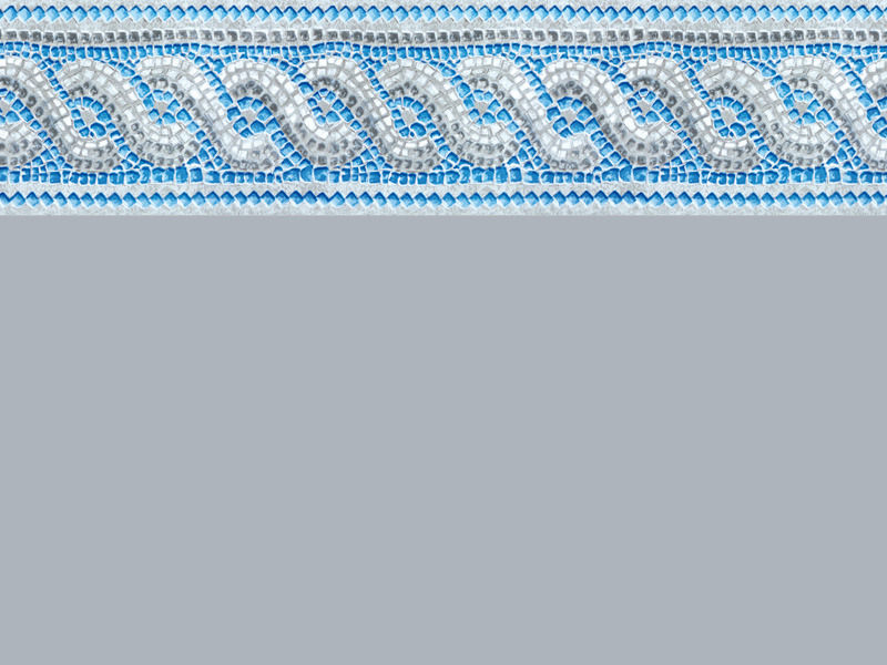 Liner gris - frise Pompeï gris-bleu - 75/100e pour piscine Hawai