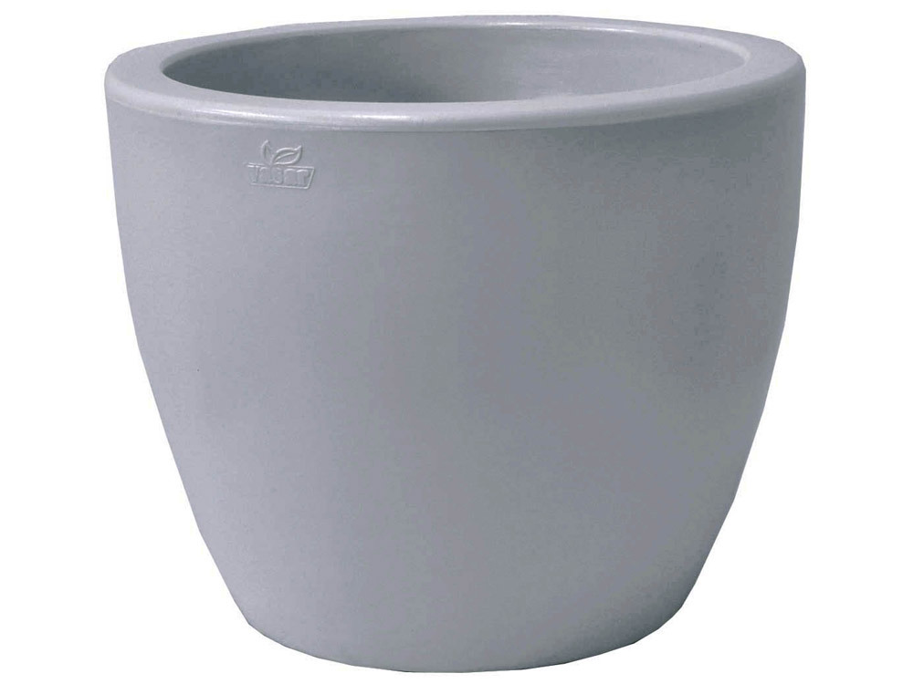Bac à fleurs Gallia - Ø40 cm - Gris ciment