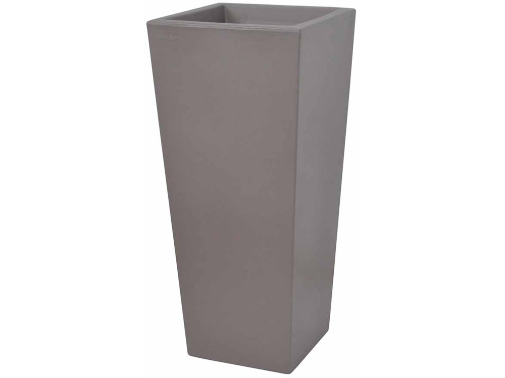 Pot à fleurs Carreo - 38.5 x 38.5.x h.85 cm - Taupe