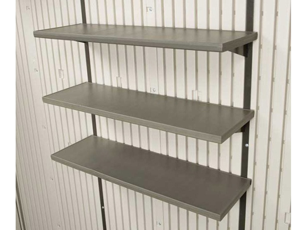 Kit de 3 étagères pour abri de jardin Lifetime - 76 x 25.6 cm