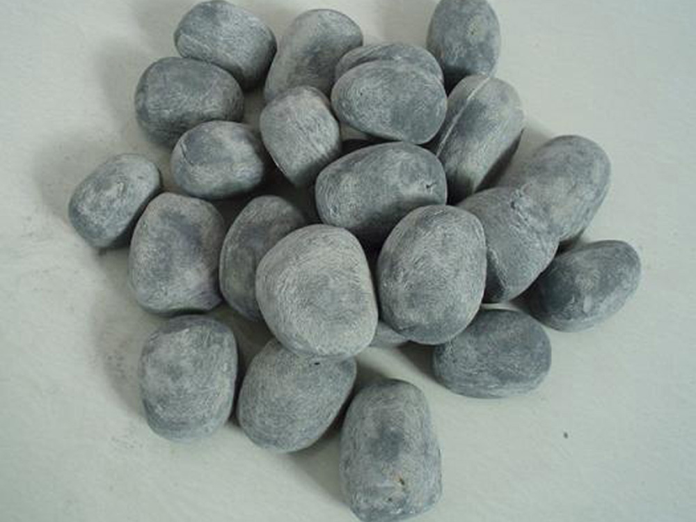 Lot de 12 galets gris décoratives