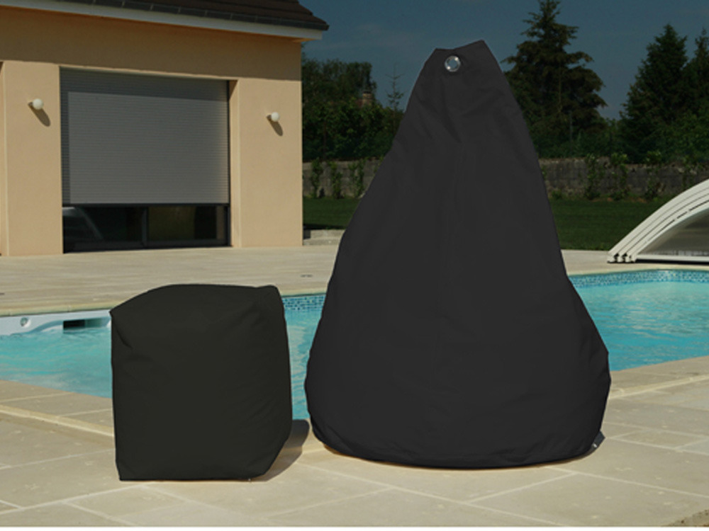 Pouf Poire avec œillet - Ø 80 cm