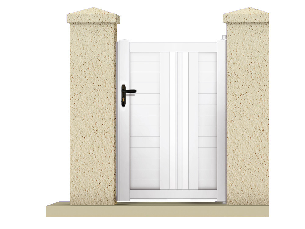 Portillon HYPERION - 1,05 m - PVC - Coloris blanc