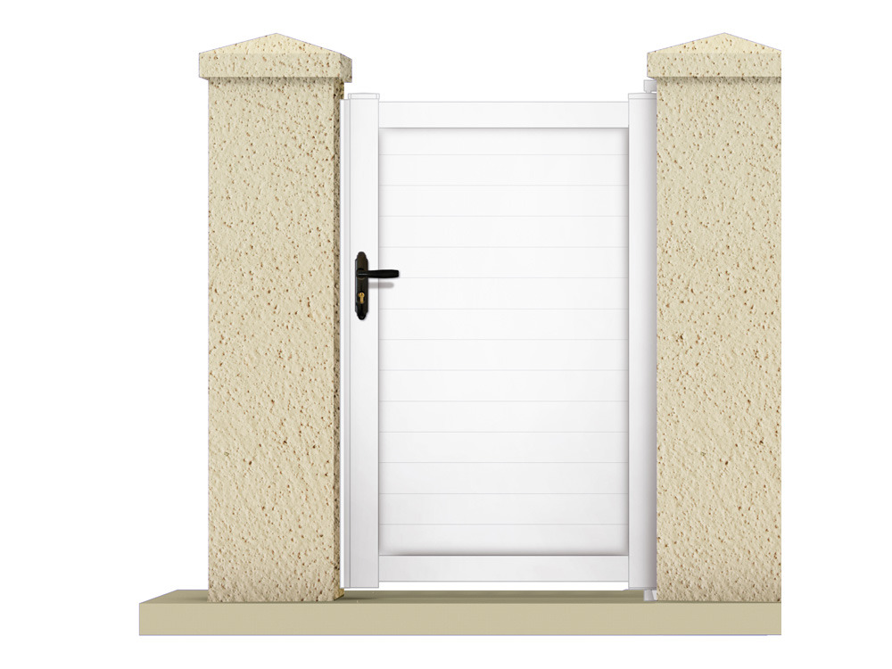 Portillon ATLAS - 1.05 m - PVC - Coloris blanc