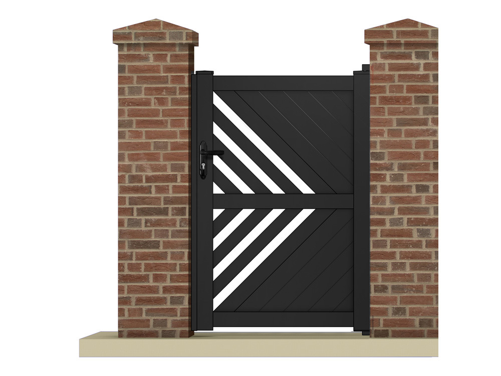 Portillon THETYS - 1,05 m - Aluminium - Coloris gris anthracite