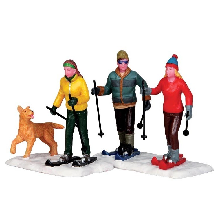 Figurine Ski entre amis 15 x 4.5 x 7.5 cm