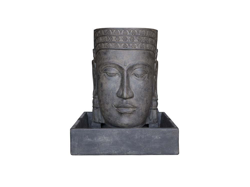Fontaine relief - hauteur 140 cm. - Pierre reconstituée
