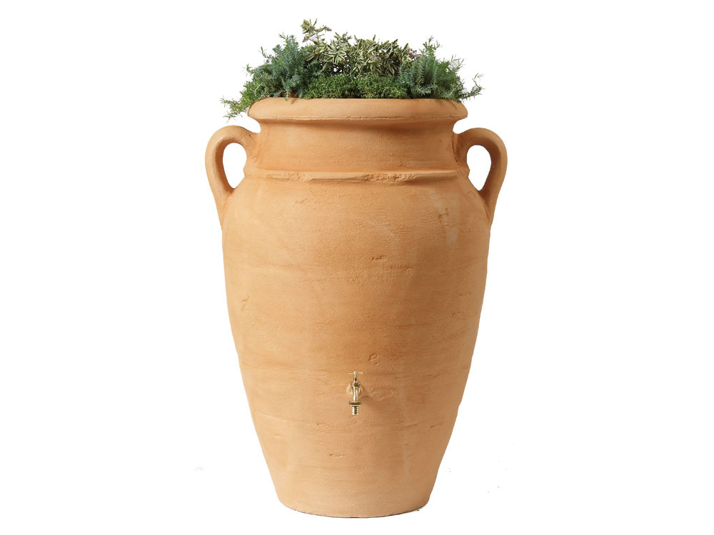 Kit Amphore Antik - Bac à plantes + collecteur + robinet - 360 L Sable