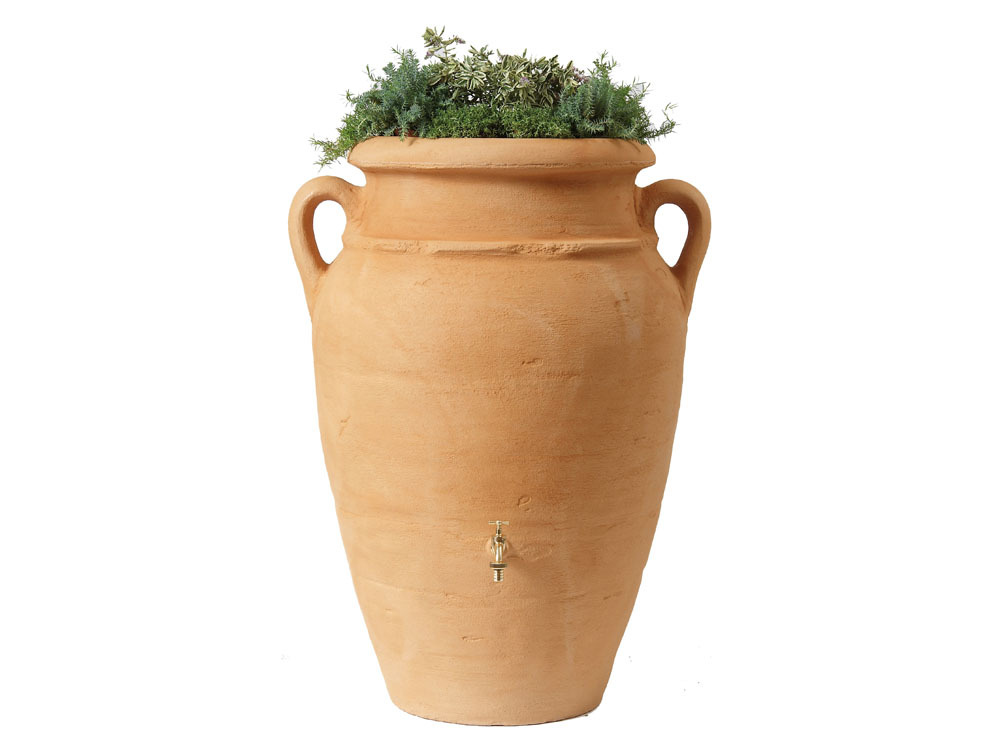Kit Amphore Antik - Bac à plantes + collecteur + robinet - 600 L Sable