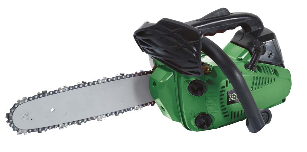 Tronçonneuse thermique 25,4cc vert et noir 300mm