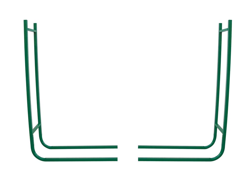 Range-bûches 2 éléments en acier verni hauteur 95cm