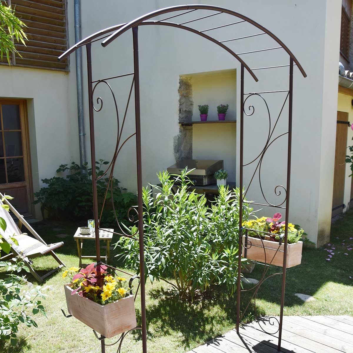 Arche de jardin pont en fer - Louis Moulin