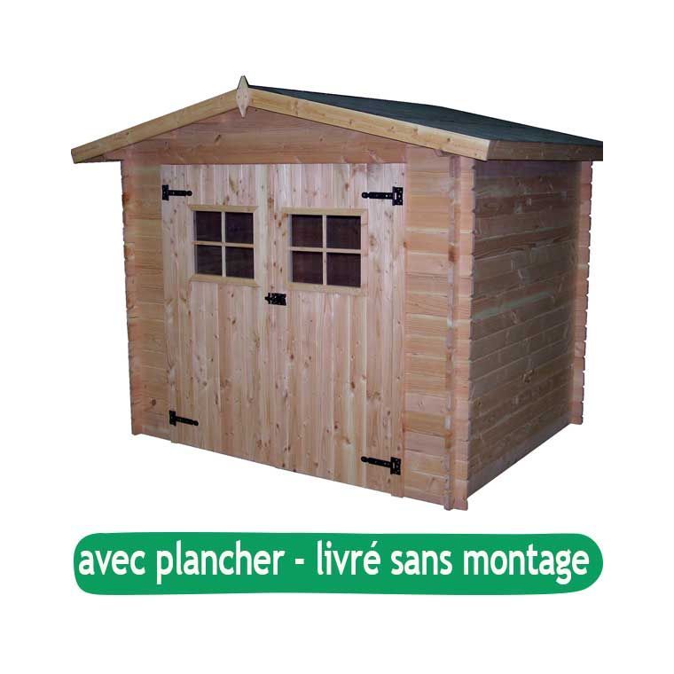 Abri de jardin MORVAN avec plancher / livré