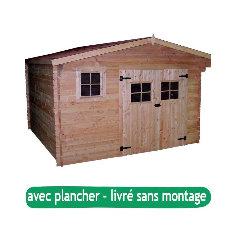 Abri de jardin DOMMAR avec plancher / livré