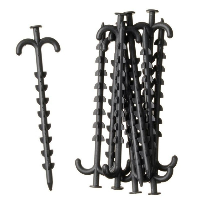Ancres crantÃ©es fixation filet oiseaux, 10 piÃ¨ces, 25 cm.