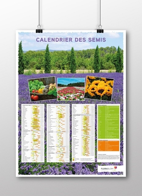 Poster Calendrier des Semis FranÃ§ais