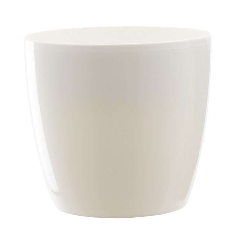 Cache pot 18cm Brussel Diamant Elho blanc