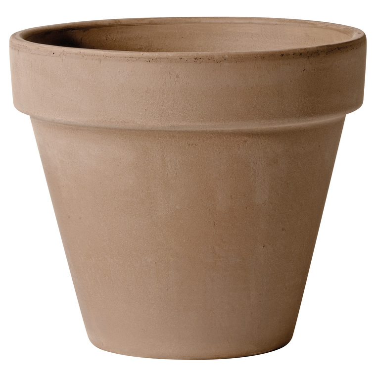 Vase brut en terre cuite 0.7L couleur moka