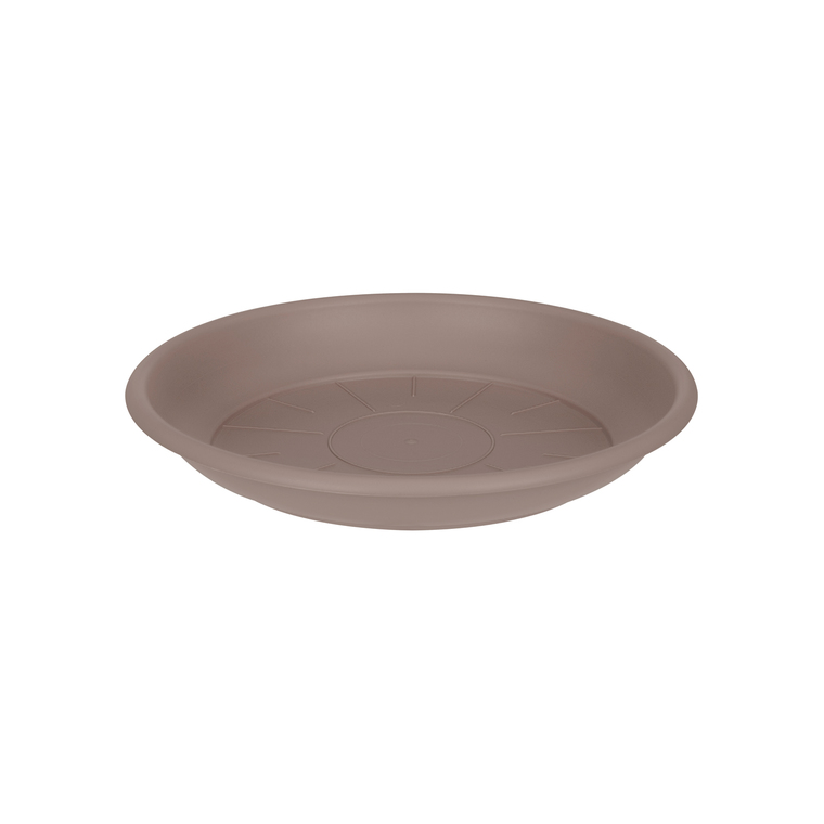 Soucoupe ronde 19 cm taupe ELHO