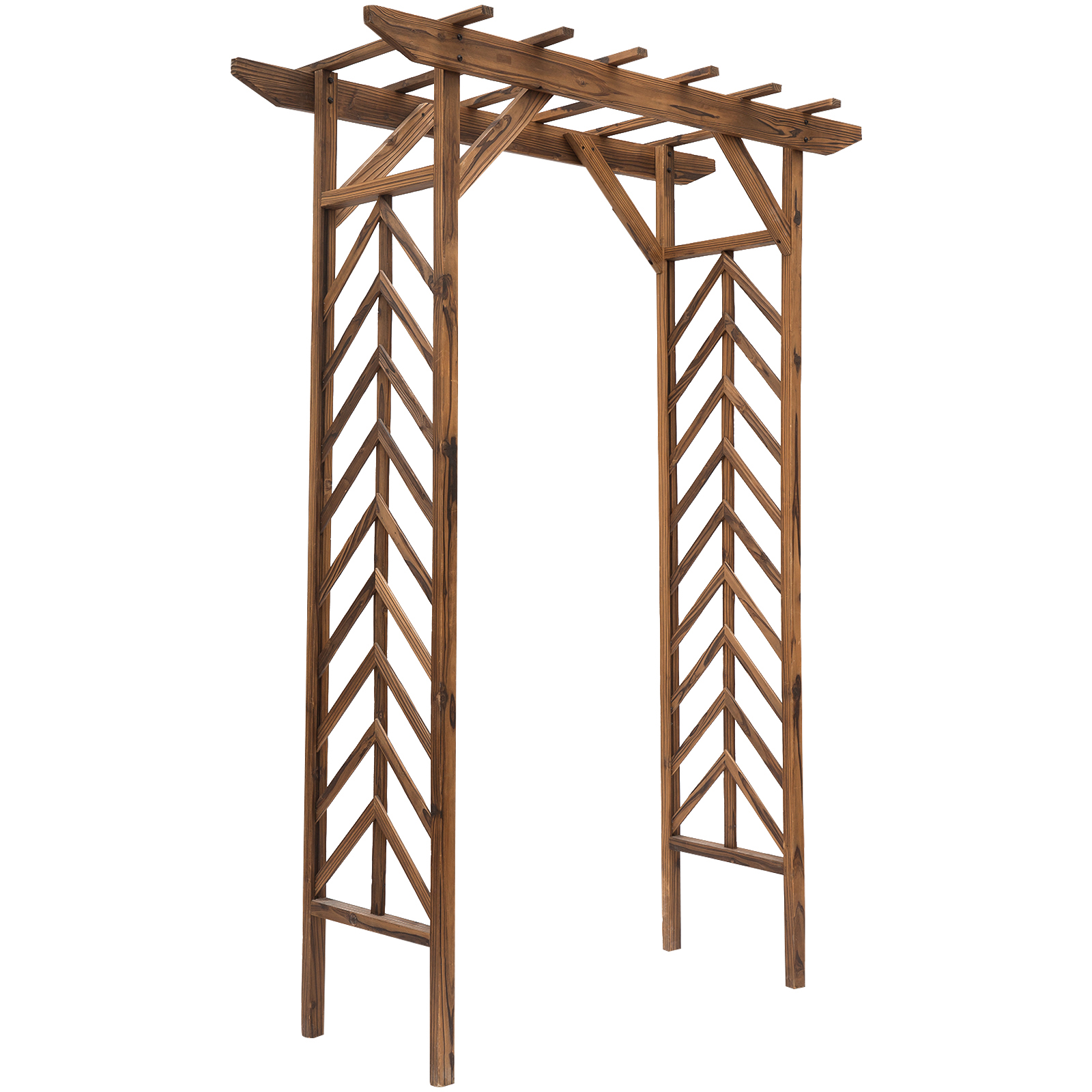 Arche de jardin style exotique bois de sapin