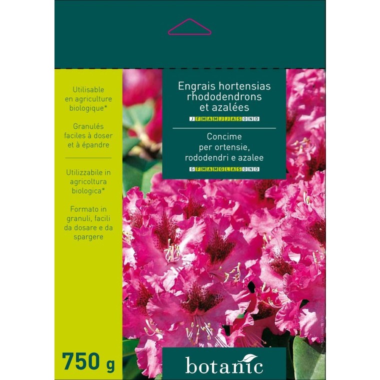 Engrais 750g hortensias rhododendrons