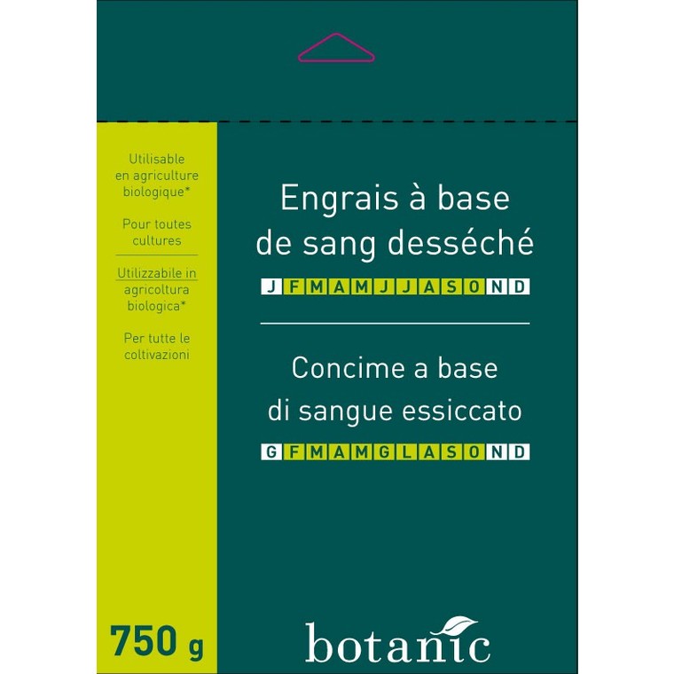 Sang 750g desseché