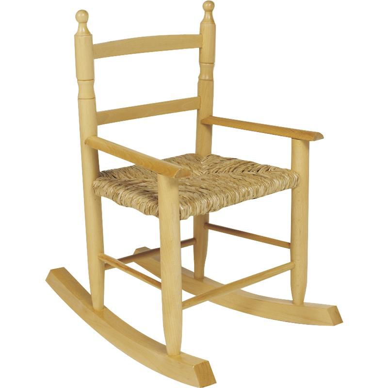 Fauteuil à bascule pour enfant en hêtre