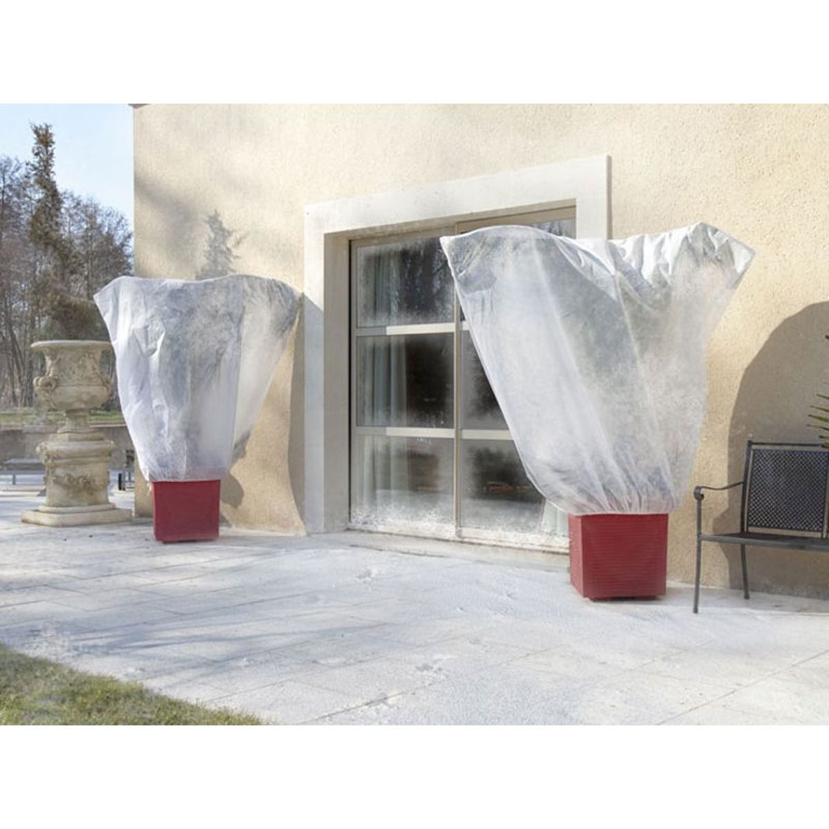 Lot de 2 housses d'hivernage 1 x 1,60 m Ø 63 cm