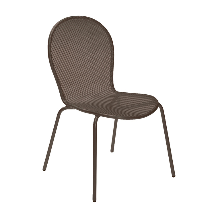 Chaise de jardin empilable Ronda EMU Marron d'Inde