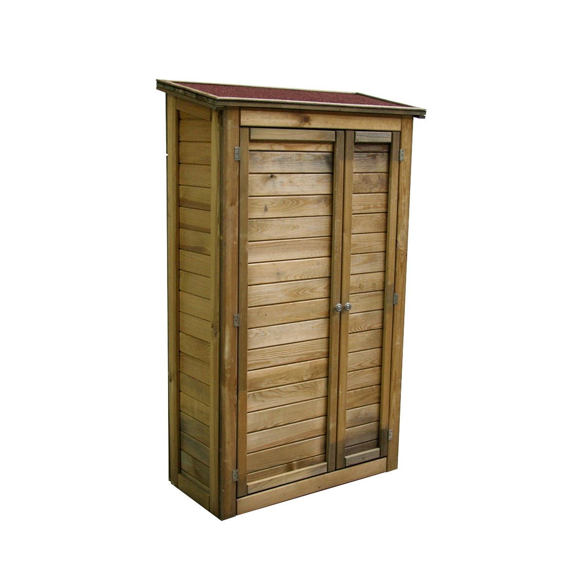 Armoire de rangement de jardin en bois traité 98x45x153cm, Lisboa