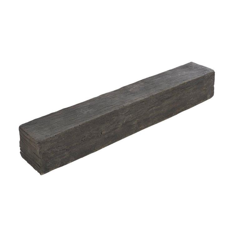 Bordure imitation Schiste en béton coulé anthracite 50x8x7,5 cm