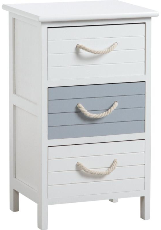 Commode 3 tiroirs en médium Océan