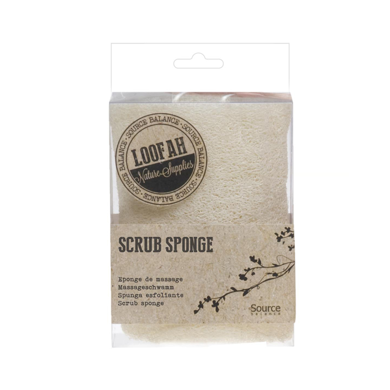 Eponge en loofa avec cordon