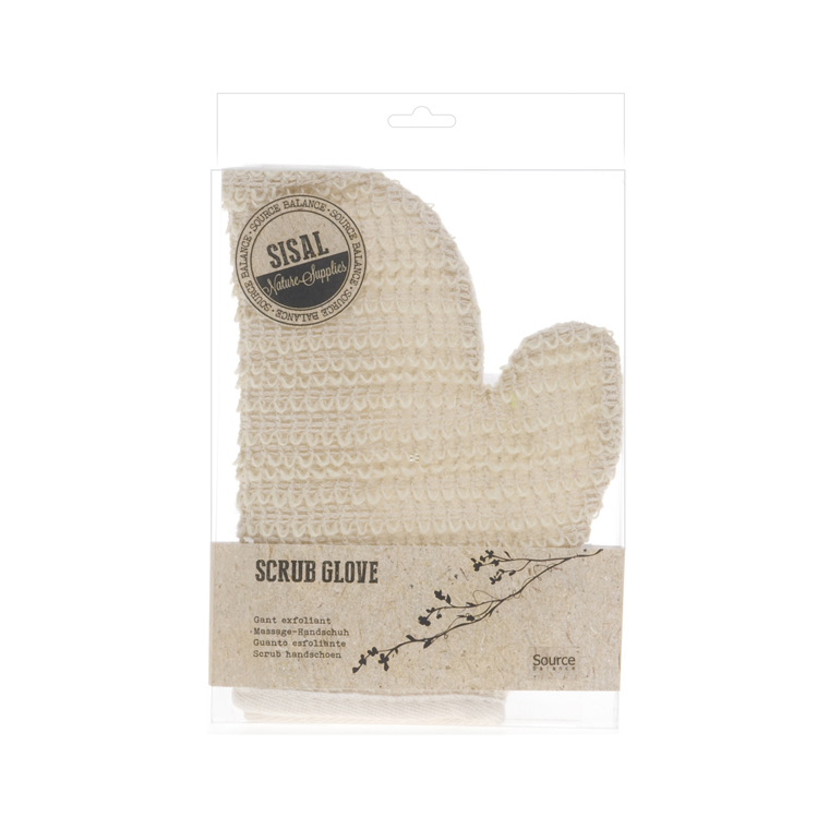 Gant de massage 2 faces sisal-coton