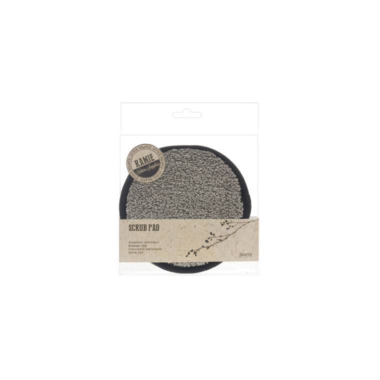 Eponge ronde exfoliante ramie