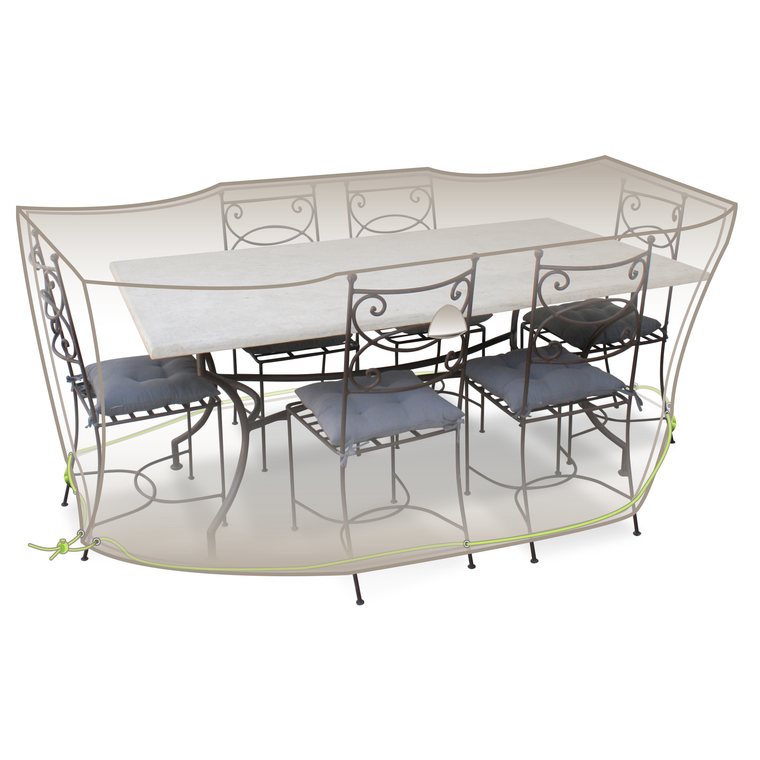 Housse pour table rectangulaire et chaises de 6-8 personnes