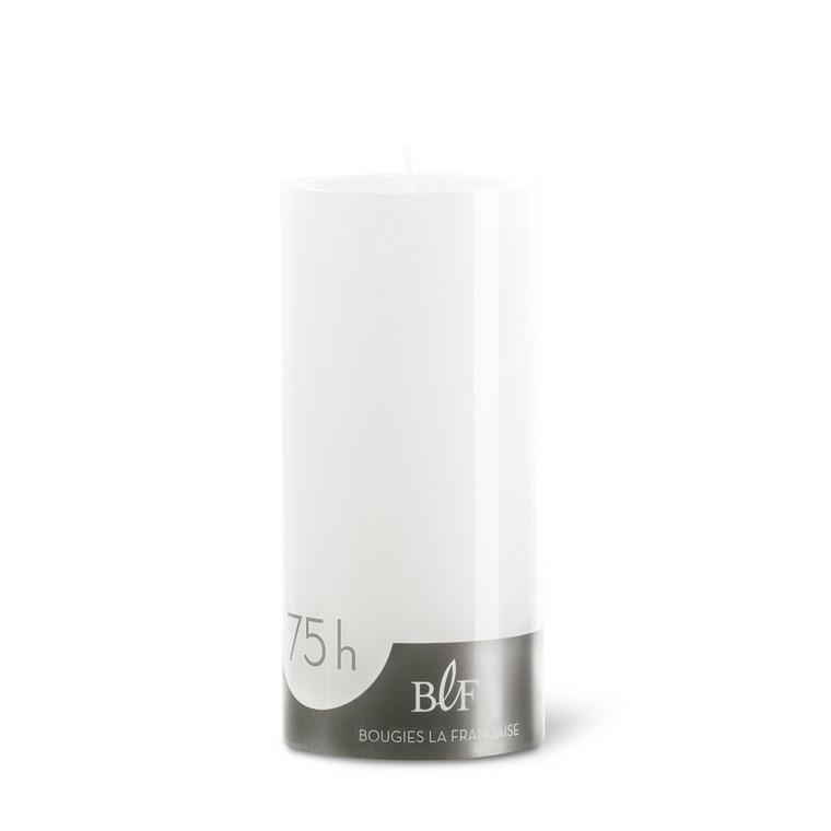 Bougie cylindrique 7x15 cm - Blanc