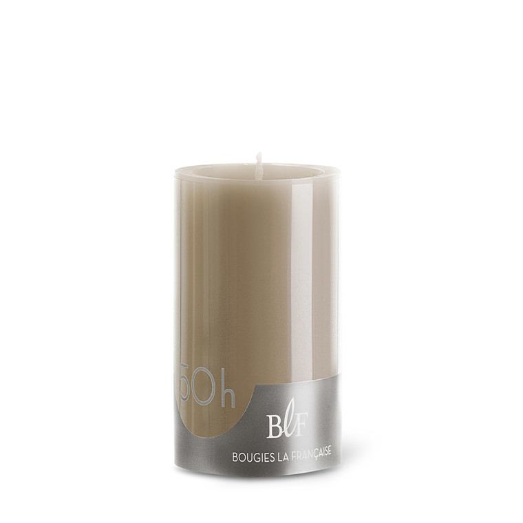 Bougie cylindrique 7x10 cm - Taupe