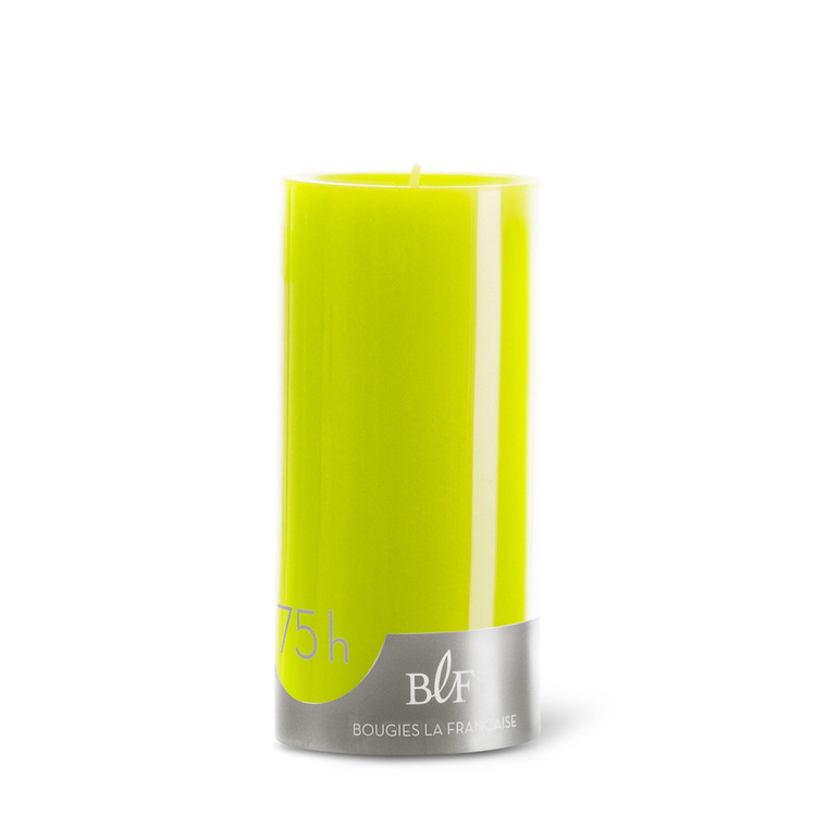 Bougie cylindrique 7x15 cm - Vert anis