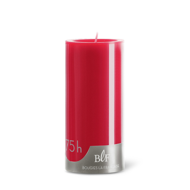 Bougie cylindrique 7x15 cm - Rouge