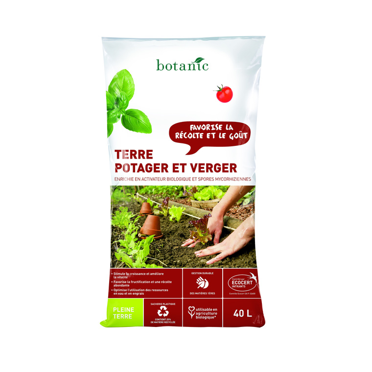 Terre potager et verger avec activateur Bio 40 L