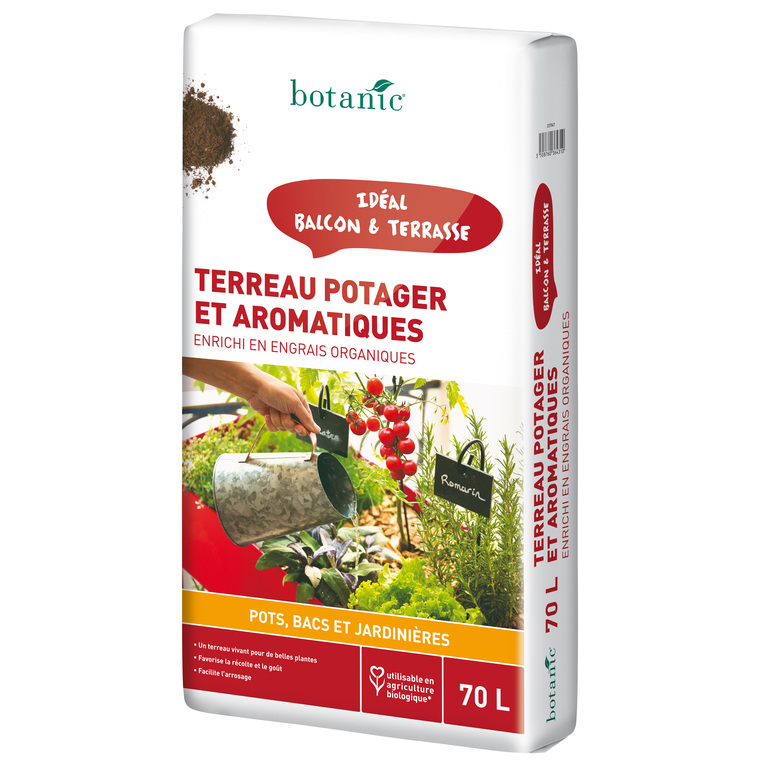Terreau potager et aromatiques 70 L